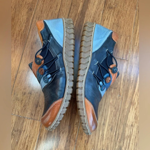 Spring Step Women's NEETA Navi Multi Slip On Shoes Size EU 40/US 9 - Picture 7 of 13